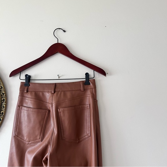 DYNAMITE | Gisele Faux Leather Straight Leg Pants - Picture 5 of 6